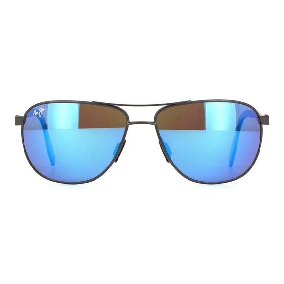 New MAUI JIM Castles Black Polarised Aviator B728 17 Sunglasses Women - Picture 2 of 4